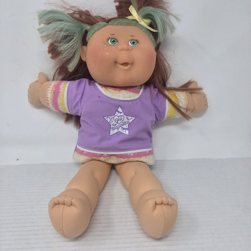 Cabbage Patch Kids Doll Kids 2007 Purple Dragonfly Tie Dye Retro Kidcore